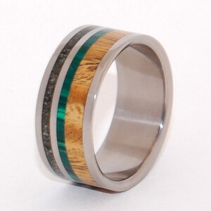 Black rings, Titanium Wedding Ring, wooden rings, wood ring, kauri wood, mens wedding ring, womens ring, wedding bands AORAKI image 1