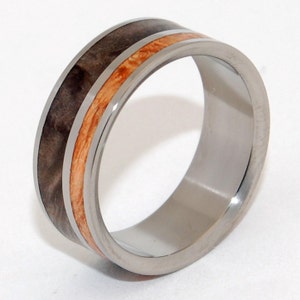 Wooden Wedding Rings, titanium wedding ring, wood ring, maple ring, mans ring, womens ring, unique wedding rings, eco-friendly - FREEPORT