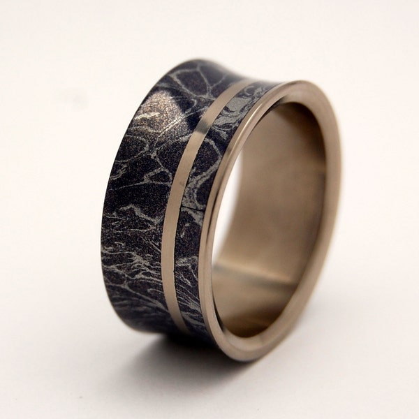 Black rings, titanium rings, M3 rings, mens rings, Titanium Wedding Bands, Eco-Friendly Wedding Rings, Wedding Rings - INTO THIS UNIVERSE