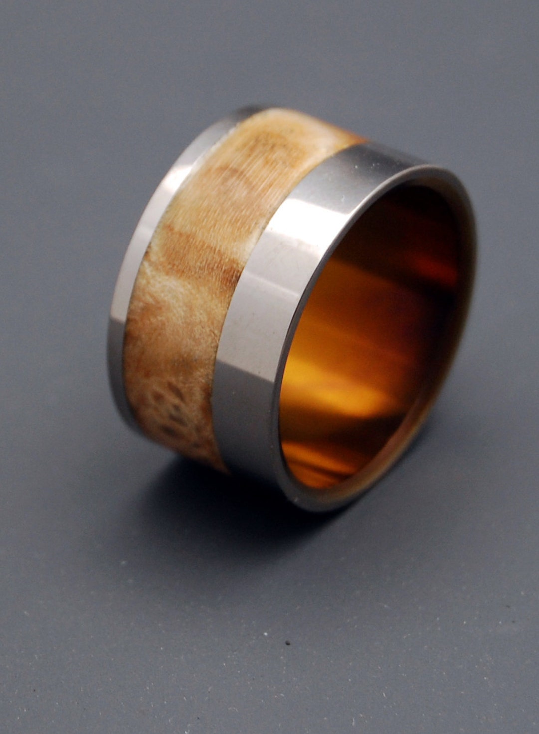 Wooden Wedding Rings Titanium Ring Titanium Wedding Rings - Etsy