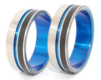 wedding rings, titanium rings, wood rings, mens rings, Titanium Wedding Bands, Eco-Friendly Wedding Rings, Wedding Rings - LOON