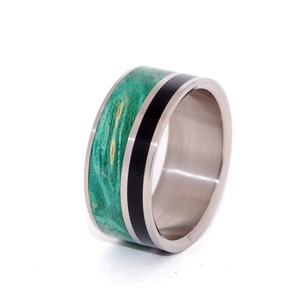 Black rings, wedding ring, titanium rings, wood rings titanium wedding ring, mens ring, womens ring WITS THAT do AGREE image 3