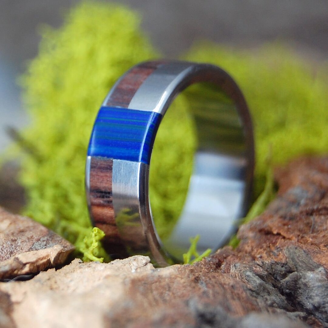 Love is A Wild Thing | Banded Azurite Malachite & Cocobolo Wood ...