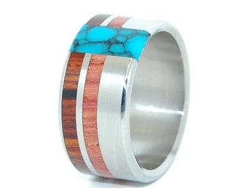 Wooden Wedding Rings, Unique Wedding Rings, Mens Ring, Womens Ring, Eco-Friendly Rings - UNFOLDING BEAUTY