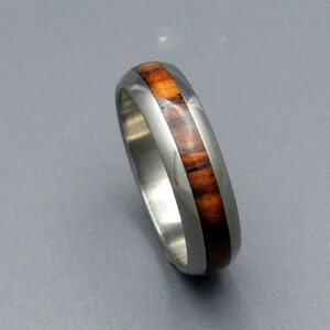 wedding rings, titanium rings, wood rings, mens rings, womens ring, Titanium Wedding Bands, Eco-Friendly Rings - CATAMOUNT