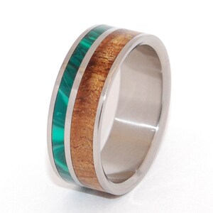 Wooden Wedding Rings, titanium ring, titanium wedding rings, Eco-friendly rings, mens ring, womens rings, wood rings SPARK image 3