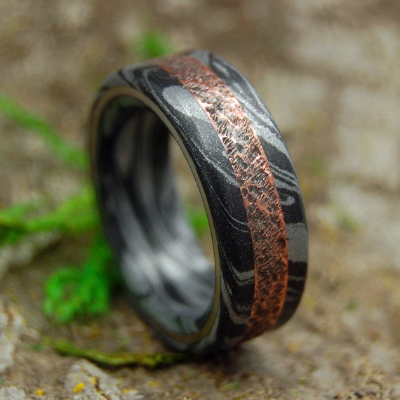 rechter Sleutel Turbulentie Herenring zwarte ringen trouwringen titanium ringen houten - Etsy België