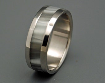 wedding rings, titanium rings, wood rings, mens rings, womens ring, Titanium Wedding Bands, Eco-Friendly Rings - ASTAIRE