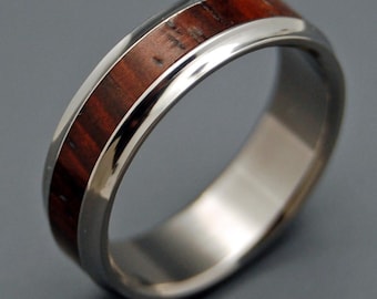 wedding rings, titanium rings, wood rings, mens rings, womens ring, Titanium Wedding Bands, Eco-Friendly Rings -  KNOWING THIS