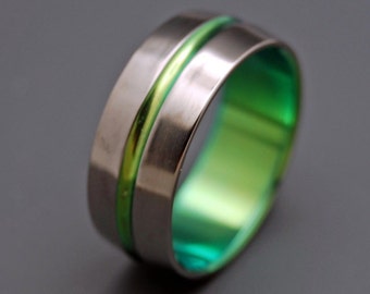 Titanium wedding ring, wedding ring, titaniun rings, mens ring, womens rings, eco-friendly - INSPIRED BY GREEN