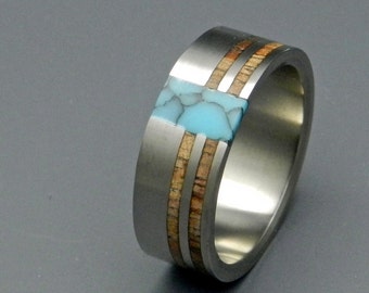 wedding ring, titanium rings, wood rings titanium wedding ring, men’s ring, women’s ring - COMET AND CONSTELLATION