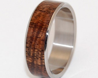 wedding rings, titanium rings, wood rings, mens rings, womens ring, Titanium Wedding Bands, Eco-Friendly Rings - HIDDEN FOREST