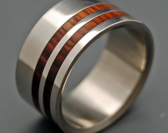 wedding rings, titanium rings, wood rings, mens rings, Titanium Wedding Bands, Eco-Friendly Rings, Wedding Rings - QUICKEN MY SENSES