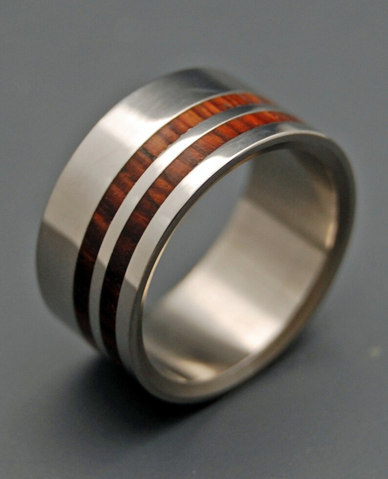 wood rings mens rings wedding rings Eco-Friendly Rings titanium rings Titanium Wedding Bands QUICKEN MY SENSES Wedding Rings