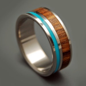 Wooden Wedding Rings Titanium Ring Titanium Wedding Rings - Etsy