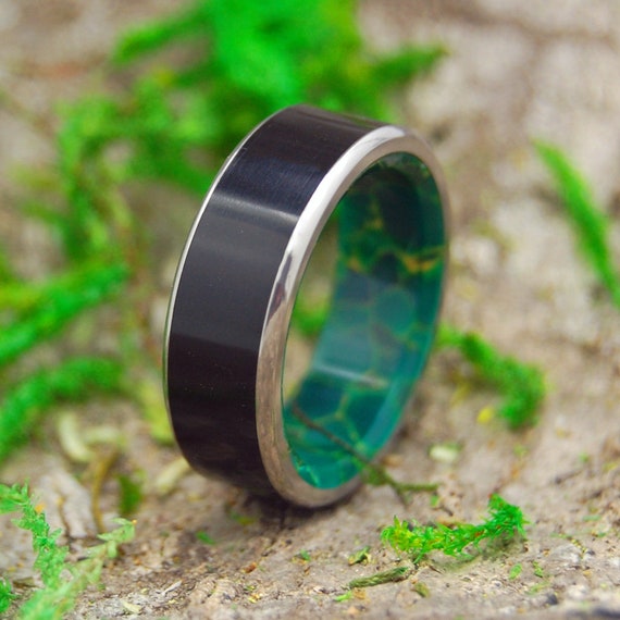 Anillo para hombre, anillos negros, anillos de boda, anillos de