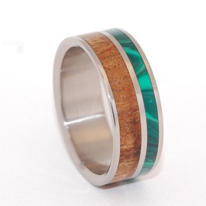 Wooden Wedding Rings, titanium ring, titanium wedding rings, Eco-friendly rings, mens ring, womens rings, wood rings SPARK image 1