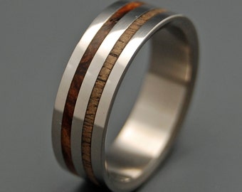 Wooden Wedding Rings, Unique Wedding Rings, Mens Rings, Womens Rings, Eco-Friendly Wedding Rings - HARVEST