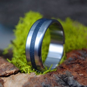 FEEL THE HEAT | Icelandic Lava Titanium Wedding Ring