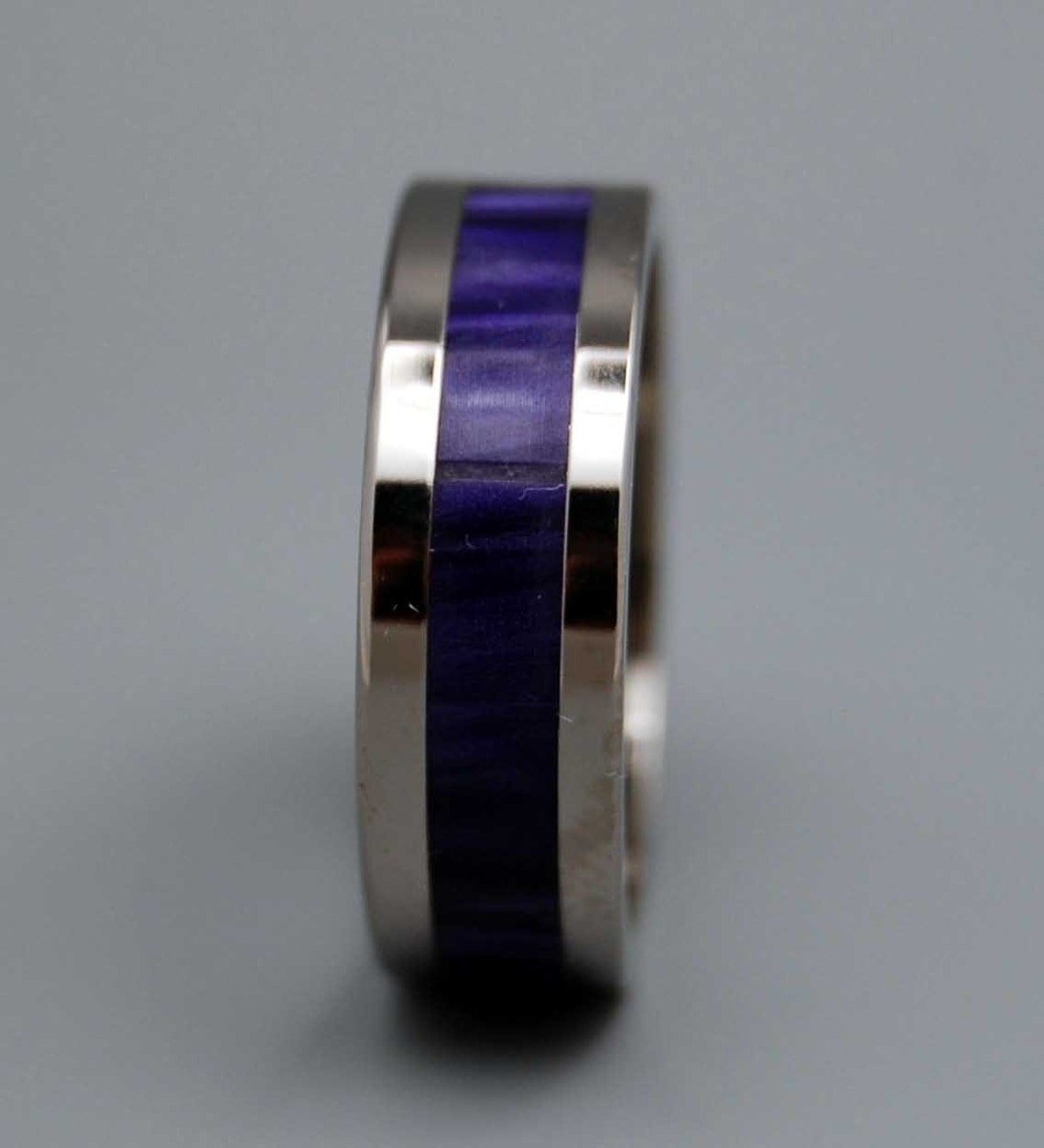 Titanium wedding ring wedding band purple ring men s Etsy