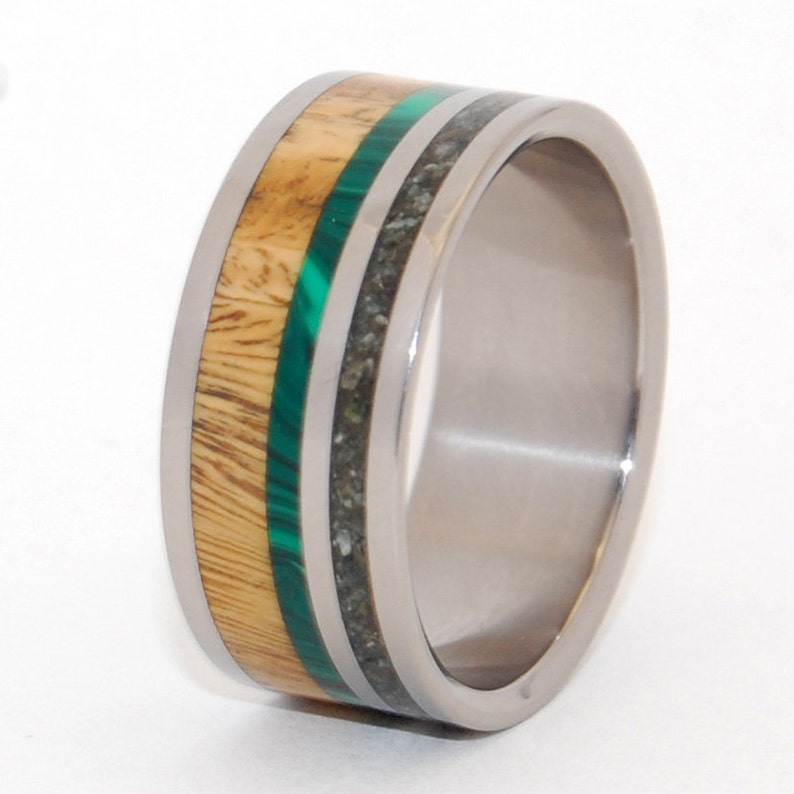 Black rings, Titanium Wedding Ring, wooden rings, wood ring, kauri wood, mens wedding ring, womens ring, wedding bands AORAKI image 3