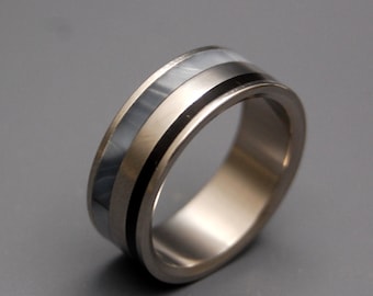 Titanium wedding ring, wedding ring, titaniun rings, mens ring, womens rings, eco-friendly - FORTRESS