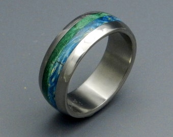 Wooden Wedding Rings, titanium ring, titanium wedding rings, Eco-friendly rings, mens ring, womens rings, wood rings - BLISS