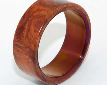 wedding ring, titanium rings, wood rings titanium wedding ring, men’s ring, women’s ring - COMMUNION