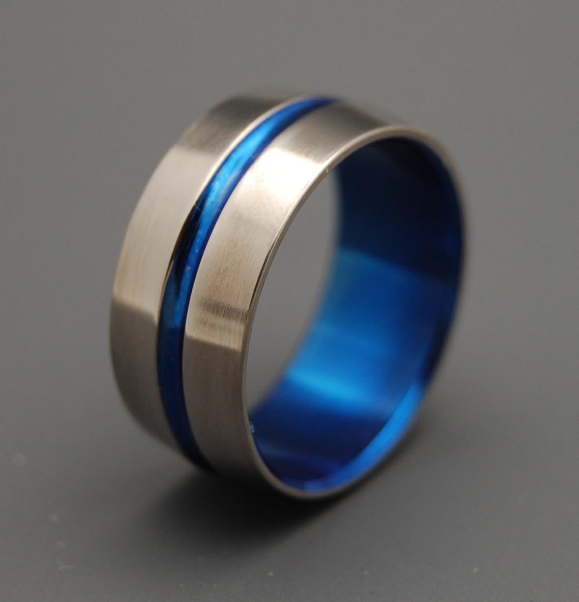 Wedding rings titanium rings wood rings mens rings | Etsy