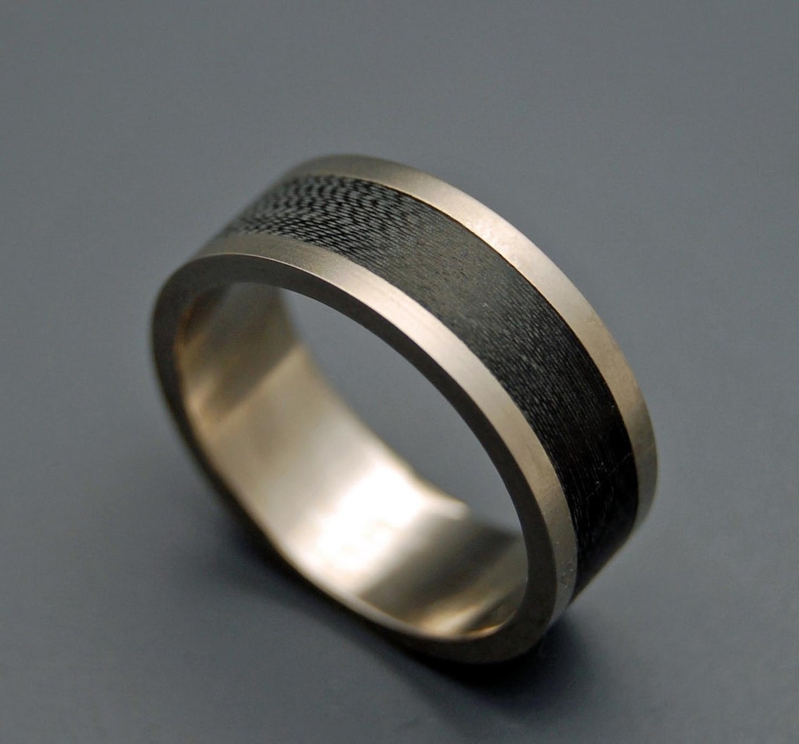 Titanium Wedding Ring Carbon Fiber Ring Mens Rings Womens Etsy