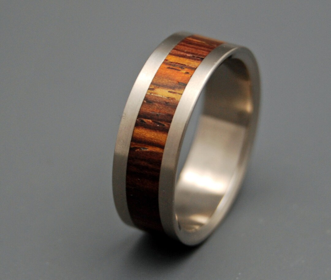 Wedding Rings Titanium Rings Wood Rings Mens Rings - Etsy