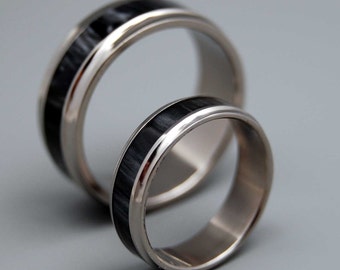 Black rings, Titanium wedding ring, wedding band, men's ring, woman's ring, black ring, titanium ring, matching wedding set, - PAPARAZZI