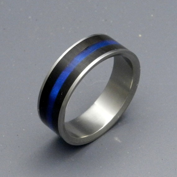 Black rings titanium wedding ring men's ring | Etsy