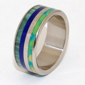 Titanium Wedding Ring, Mens Rings, Womens Rings, Unique Wedding Rings, Eco-Friendly Wedding Rings - LOVES PARADE