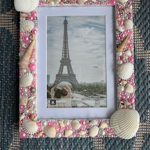 Seashell picture frame/ Picture Frame/ Beach frame/ Beach/ Beach Stuff