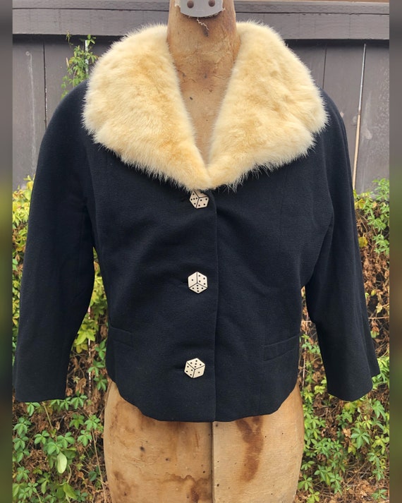 Vintage Quilted Jacket / Short Jacket / Crop Jacke