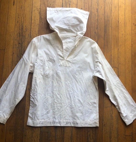 Vintage Seafarer Navy Shirt / Vintage Sailor Shirt