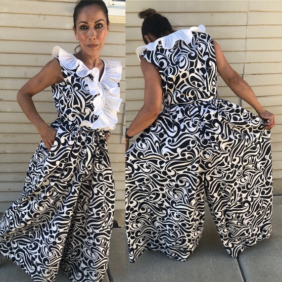 Vintage Jumpsuit / Palazzo Jumpsuit/ 70's Jumpsui