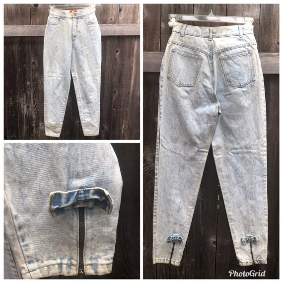 ankle bow jeans
