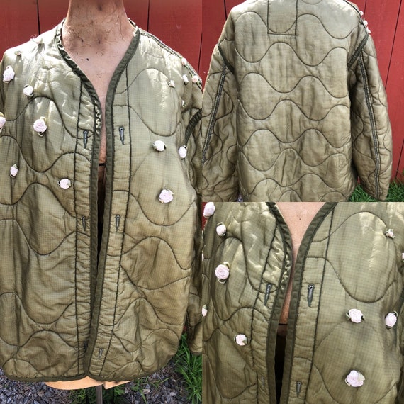 Vintage Military Jacket Liner / Reworked Jacket li