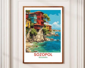 Sozopol Bulgaria Art Print: Mediterranean Coastal Town (Digital Download)