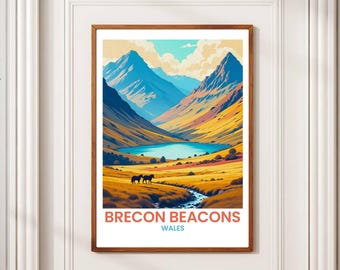Brecon Beacons Travel Print: Scenic Destination Wall Art (Digital Download