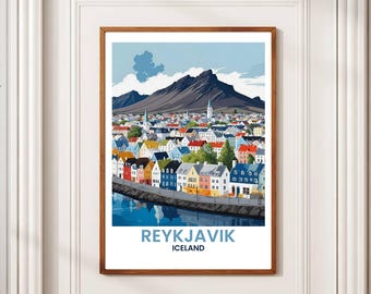 Reykjavik Iceland Print: Scenic Travel Wall Art (Digital Download)