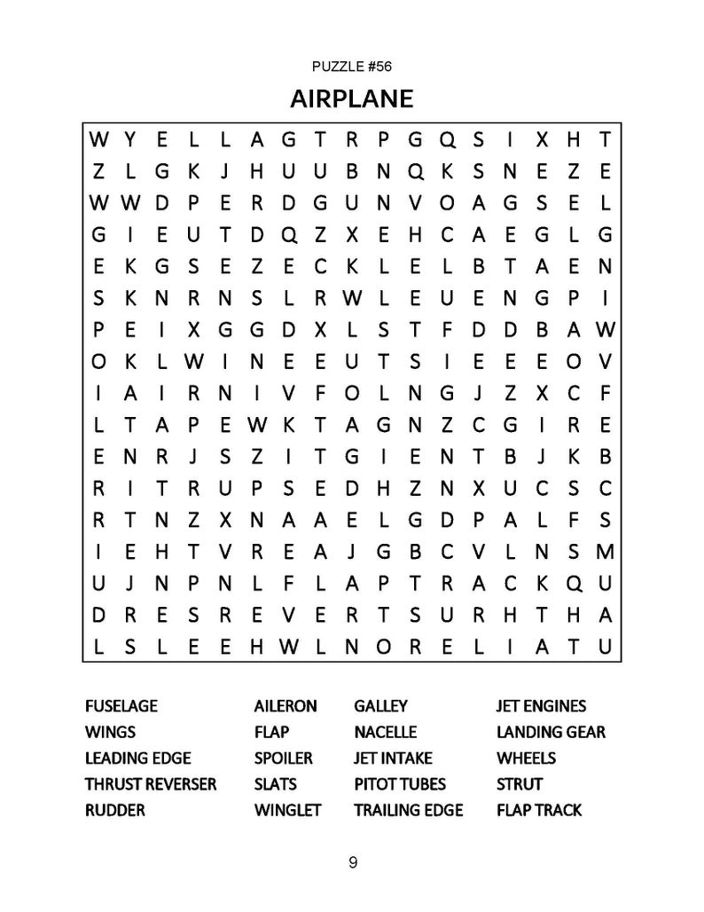 Travel Word Search Puzzle Book: Large Print Brain Games for Adults ...