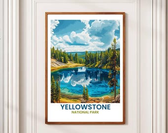 Yellowstone National Park Print: Scenic Travel Wall Art (Digital Download)