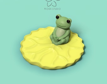 Cute Frog Incense Holder STL File – Whimsical 3D Printable Design