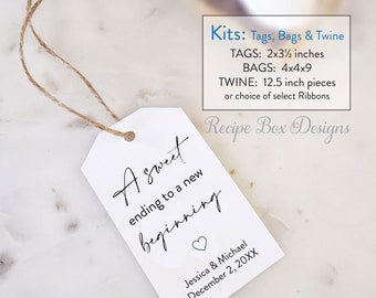 Rustic Wedding Favor Tags: S'mores Kits, Bags & Twine A Sweet Ending