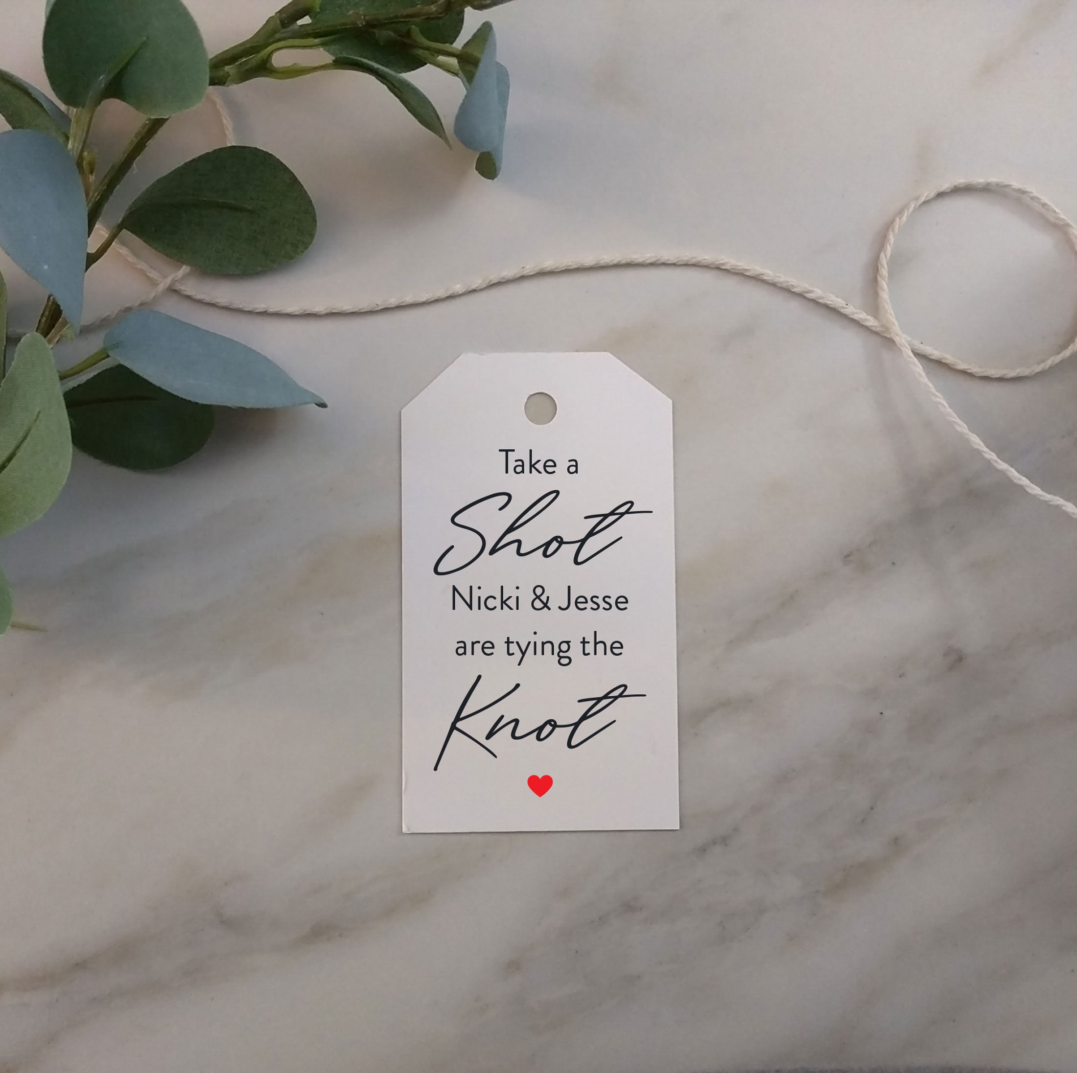 Engagement Favor Tags Favor Tags Take A Shot We are tying the Etsy