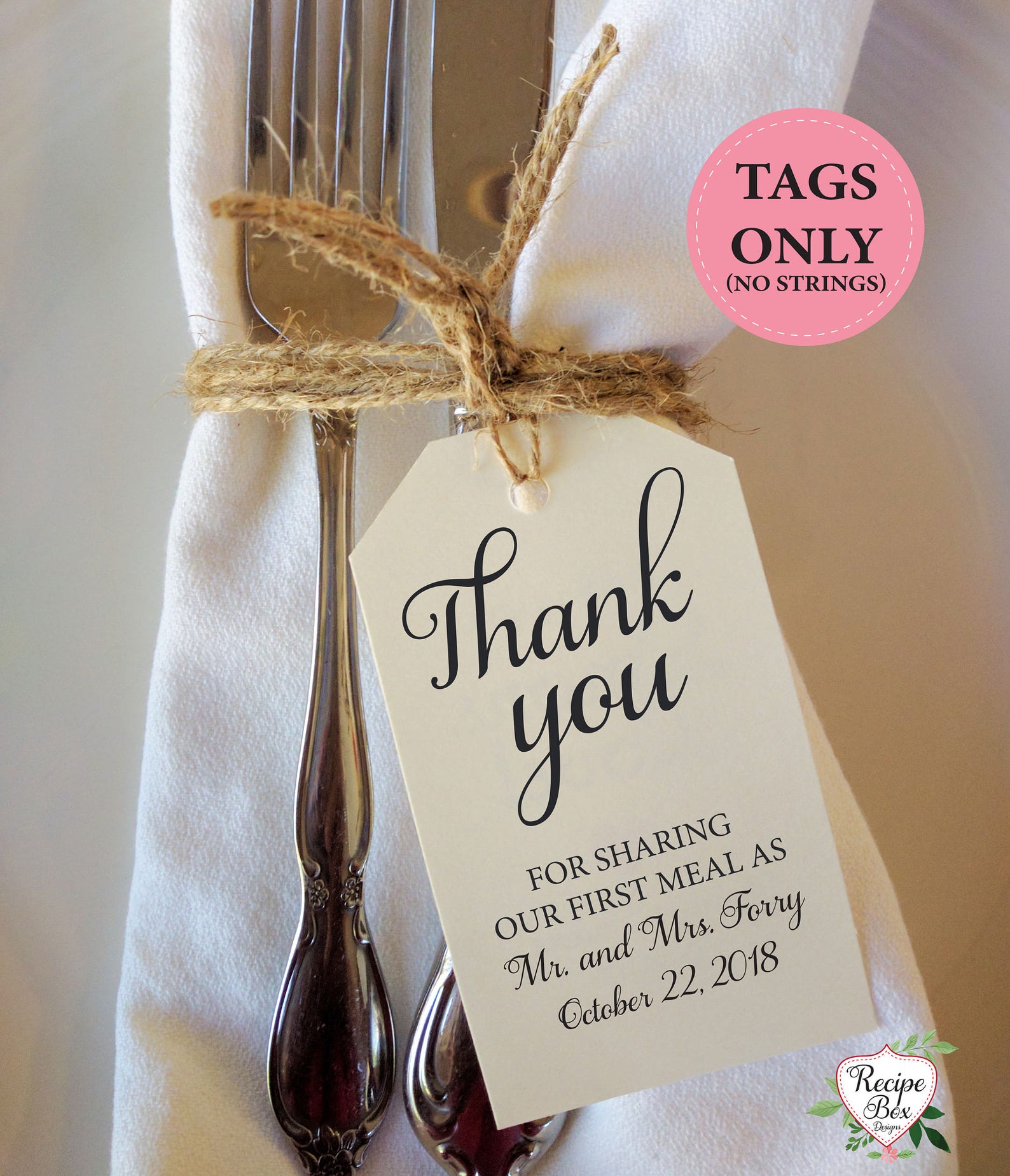 Thank you wedding favor tags Small favor tags Perosnalized Etsy