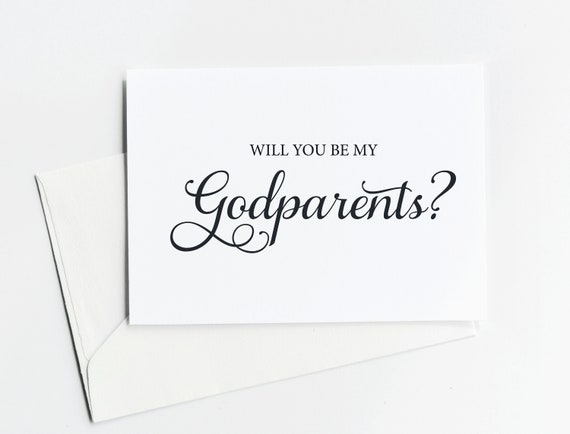 Will you be my Godparent Cards, Godmother Godfather, Card, Proposal Card Will you be my Godparents Gift, Godmother Gift, Baptism Card